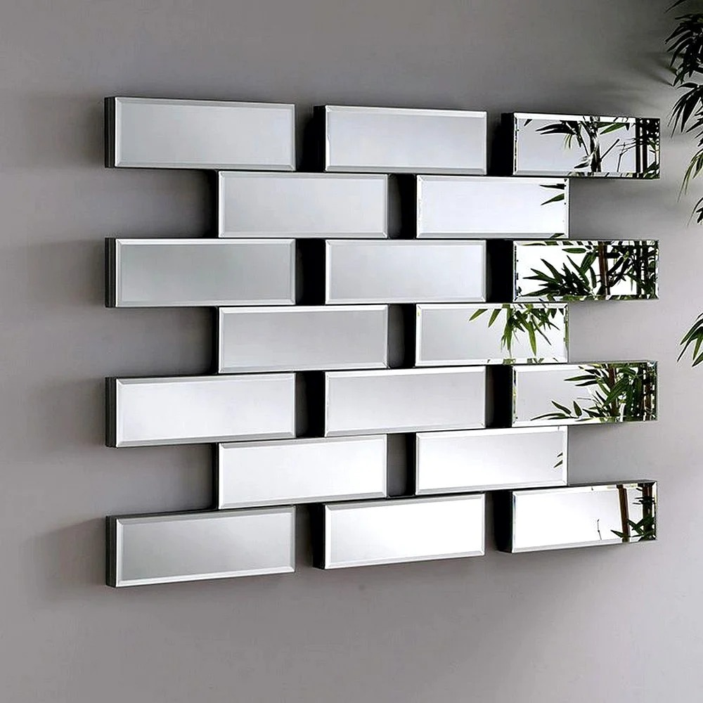 Brick Pattern Elegance Mirror